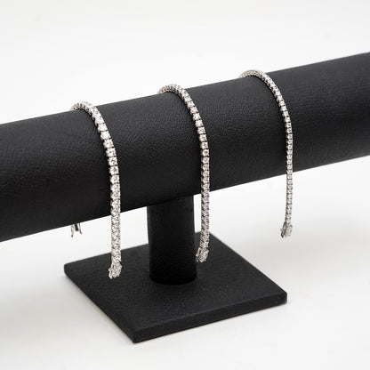 Bracelete modéle diamant en argent 925