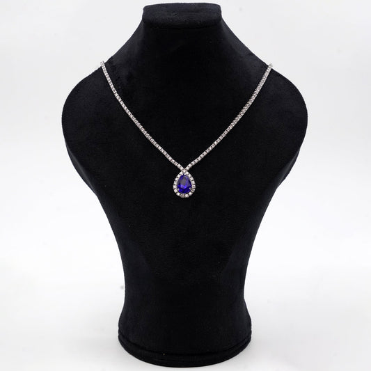 Collier modéle diamant en argent 925