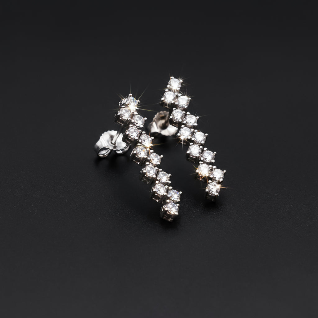 boucles modèles diamants